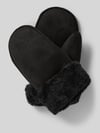 EEM Handschuhe mit Futter aus Kunstfell Black