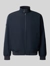 Superdry Regular Fit Jacke mit Logo-Stitching Modell 'HARRINGTON' Dunkelblau Melange