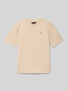 Tommy Hilfiger Teens Regular fit T-shirt van puur katoen Zand