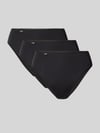 Sloggi Slip met labeldetail in set van 3 Zwart