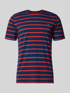 Christian Berg Men Regular Fit T-Shirt Mit Logo-Stitching Dunkelblau