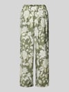s.Oliver RED LABEL loose fit culotte van viscosemix Lindegroen