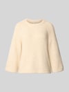 FREE/QUENT Gebreide pullover met raglanmouwen Offwhite gemêleerd