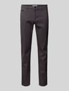 Brax Chinosy o kroju slim fit z wpuszczanymi kieszeniami w stylu francuskim model ‘Fabio’ Antracytowy