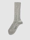 FALKE Socken in melierter Optik Modell 'Pile' Silber Melange