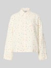Jake*s Casual Relaxed Fit Pyjama-Oberteil im Allover-Look Offwhite
