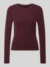 ONLY Regular Fit Langarmshirt aus Baumwoll-Mix Modell 'RILEY' Bordeaux