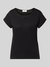 s.Oliver RED LABEL krój regular fit t-shirt z bawełny z cieniowanej przędzy Czarny