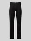 Brax Regular Fit Stoffhose aus Baumwoll-Leinen-Mix Modell 'CADIZ' Black