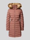 Superdry Regular Fit Steppmantel mit Kunstfellbesatz Modell 'Fuji' Hellbraun