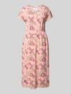 s.Oliver RED LABEL Relaxed Fit Freizeitkleid aus Baumwoll-Mix Pink