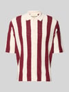 JACK & JONES Regular Fit Poloshirt mit Knopfleiste Modell 'TYLER' Dunkelrot