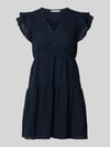 ONLY Tailliertes Blusenkleid aus Baumwoll-Mix Modell 'HELENA' Marine