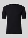 Emporio Armani Strickshirt mit Strukturmuster und Rundhalsausschnitt Marine