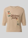 Weekend Max Mara Regular Fit Strickshirt aus Baumwoll-Mix Modell 'FIACRE' Sand