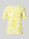 Marc Cain T-Shirt im Allover-Look mit Rundhalsausschnitt Apfel
