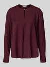 Tommy Hilfiger Relaxed Fit Langarmbluse aus reiner Viskose Bordeaux