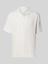 Lindbergh Relaxed Fit Freizeithemd mit Strukturmuster Offwhite