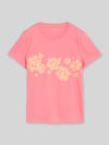 Tom Tailor Regular Fit T-Shirt aus reiner Baumwolle Pink