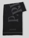 HUGO Schal aus Woll-Mix Modell 'Martyn' BLACK
