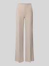Rinascimento Flared Fit Stoffhose mit Bügelfalten Taupe