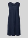 FREE/QUENT Knielanges Kleid aus Leinen-Viskose-Mix Modell 'LAVA' Marine