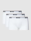BOSS Trunks mit elastischem Logo-Bund im 3er-Pack Weiss
