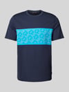 Michael Kors T-Shirt mit Label-Print Modell 'EMPIRE STRIPE' Marine