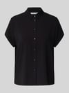 Samsøe Samsøe Overhemdblouse met knoopsluiting, model 'MAJAN' Zwart