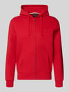 Superdry Regular Fit Sweatjacke aus Baumwoll-Mix mit Label-Detail Rot