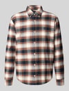 MCNEAL Regular Fit Freizeithemd mit Button-Down-Kragen Dunkelblau