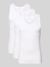 Calvin Klein Underwear Tanktop mit gerippten Abschlüssen im 3er-Pack Weiss