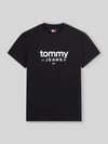 Tommy Jeans relaxed fit T-shirt van puur katoen met labelopschrift Zwart