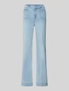 Christian Berg Woman Wide Leg Jeans mit Eingrifftaschen Hellblau