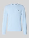 Lacoste Regular Fit Pullover aus Baumwoll-Mix Hellblau