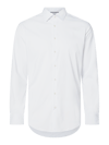 Jake*s Regular Fit Business-Hemd mit Knopfleiste Weiss