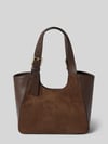 FURLA Tote Bag aus echtem Kalbsleder Modell 'Dora' Dunkelbraun