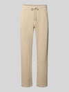 Lindbergh Straight Fit Sweatpants in Musselin-Optik Mud