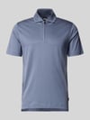 BOSS Regular Fit Poloshirt aus Lyocell-Baumwoll-Mix Modell 'H-PARAS 50' Blau