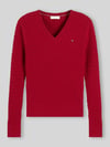 Tommy Hilfiger regular fit pullover van puur katoen Bordeaux