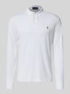 Polo Ralph Lauren Slim Fit Poloshirt aus reiner Baumwolle Weiss