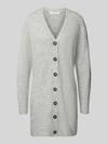 Christian Berg Woman Relaxed Fit Cardigan mit Woll-Anteil Mittelgrau Melange