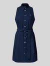 Polo Ralph Lauren Regular Fit Polokleid aus reiner Baumwolle Marine