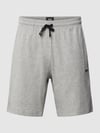 BOSS Sweatpants met labelstitching, model 'Mix&Match' Middengrijs