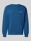 Pepe Jeans Regular Fit Sweatshirt aus reiner Baumwolle Modell 'JOHN CREW' Bleu
