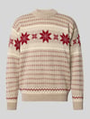 Dale of Norway Regular Fit Wollpullover in Strick-Optik Modell 'Egersund' Beige