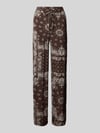 ONLY Relaxed Fit Weite Hose aus reiner Viskose Modell 'KAVI' Schoko