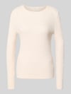 Christian Berg Woman Slim Fit Strickpullover mit Zopfmuster Rose