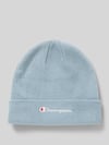 Champion Beanie mit breitem Umschlag und Logo-Stitching Eisblau