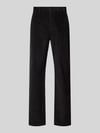 Calvin Klein Jeans Spodnie sztruksowe o kroju straight fit z wpuszczanymi kieszeniami Czarny